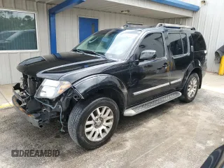 2011 Nissan Pathfinder LE z VIN 5N1AR1NB6BC617457, wystawiony jako Copart lot #50340185 z przebiegiem 161 618 mil mil oraz Szkoda całkowita • Salvage title. Historia ofert i sprzedaży dostępna na DreamBid. Obrazek 1.