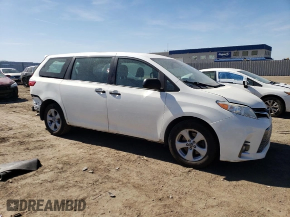 2018 Toyota Sienna L with VIN 5TDZZ3DC9JS929475, listed as a Copart auction lot 48541515 with 214,337 mi miles and Salvage Title. Bid and sale history available at DreamBid. Image 4.
