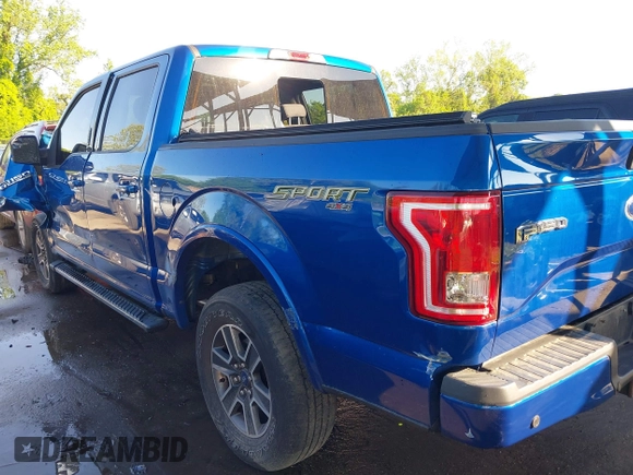 2017 Ford F-150 XL with VIN 1FTEW1EP3HFC50552, listed as a IAAI auction lot 39303694 with 102,782 mi miles. Bid and sale history available at carsss.com. Image 19.
