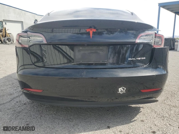 2020 Tesla Model 3 Long Range with VIN 5YJ3E1EB9LF621807, listed as a Copart auction lot 49745355 with 61,446 mi miles and Salvage Title. Bid and sale history available at carsss.com. Image 6.