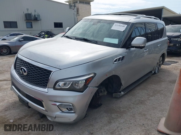 2017 Infiniti QX80 with VIN JN8AZ2NF3H9644820, listed as a IAAI auction lot 42246540 with 142,342 mi miles and . Bid and sale history available at DreamBid. Image 18.