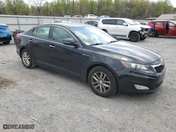 2012 Kia Optima LX with VIN KNAGM4A71C5297449, listed as a Copart auction lot 53663185 with 0 mi miles and Salvage Title. Bid and sale history available at carsss.com. Image 4.