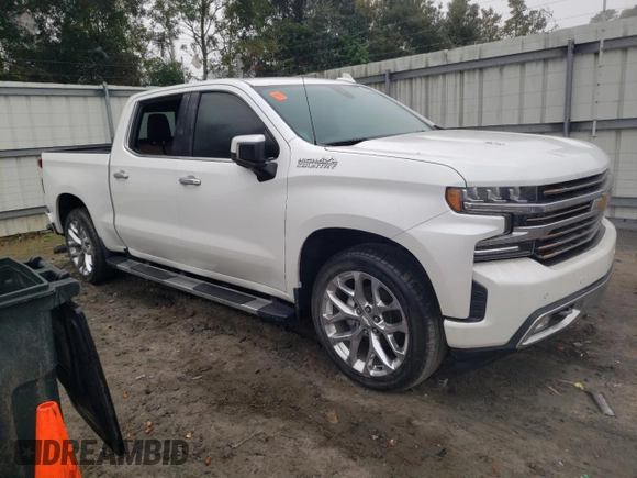 2019 Chevrolet Silverado 1500 High Country with VIN 3GCUYHEL7KG291171, listed as a Copart auction lot 44822445 with 0 mi miles and Salvage Title. Bid and sale history available at carsss.com. Image 4.