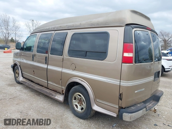 2003 Chevrolet Express Cargo YF7 Upfitter z VIN 1GBFG15T631192686, wystawiony jako IAAI lot #42097135 z przebiegiem 124 227 mil mil oraz . Historia ofert i sprzedaży dostępna na DreamBid. Obrazek 3.