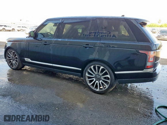 2016 Land Rover Range Rover Supercharged z VIN SALGS3EF1GA258581, wystawiony jako Copart lot #62299995 z przebiegiem 164 419 mil mil oraz Szkoda całkowita • Salvage title. Historia ofert i sprzedaży dostępna na DreamBid. Obrazek 2.