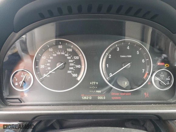 2012 BMW 5 Series 535i xDrive with VIN WBAFU7C56CDU58330, listed as a Copart auction lot 72793234 with 126,213 mi miles and Salvage Title. Bid and sale history available at carsss.com. Image 9.