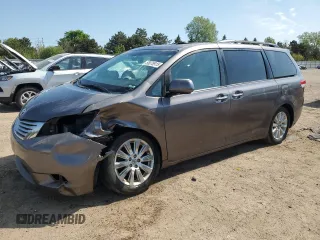 2011 Toyota Sienna XLE AAS with VIN 5TDYK3DC5BS031327, listed as a Copart auction lot 55878915 with 176,490 mi miles and Salvage title. Bid and sale history available at DreamBid. Image 1.