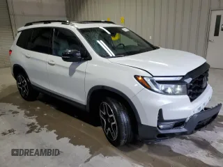 2022 Honda Passport Elite with VIN 5FNYF8H05NB004199, listed as a Copart auction lot 48521594 with 23,913 mi miles. Bid and sale history available at carsss.com. Image 4.