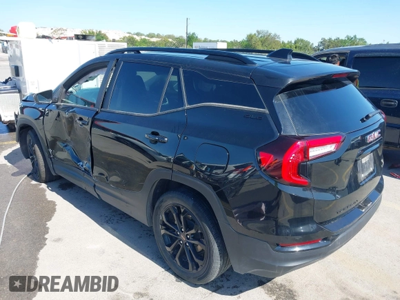 2022 GMC Terrain SLE with VIN 3GKALMEV2NL314044, listed as a IAAI auction lot 41946903 with 25,801 mi miles. Bid and sale history available at carsss.com. Image 3.
