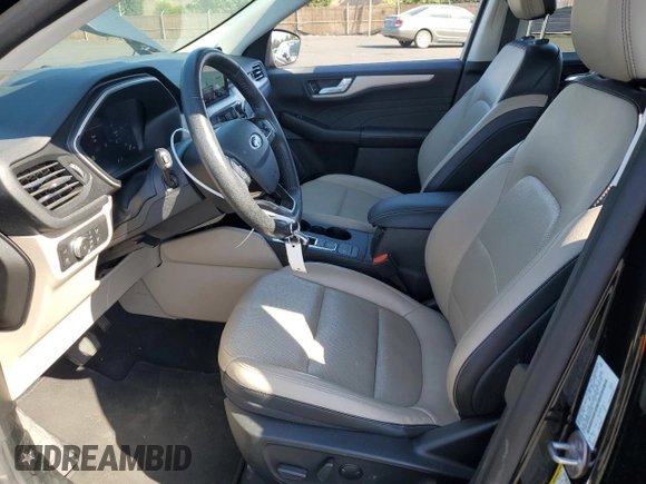 2021 Ford Escape SEL Hybrid with VIN 1FMCU9CZXMUA27278, listed as a Copart auction lot 55123635 with 46,930 mi miles and Salvage title. Bid and sale history available at DreamBid. Image 7.