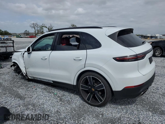 2021 Porsche Cayenne with VIN WP1AA2AY9MDA07852, listed as a Copart auction lot 48318465 with Not provided miles and Salvage title. Bid and sale history available at DreamBid. Image 2.