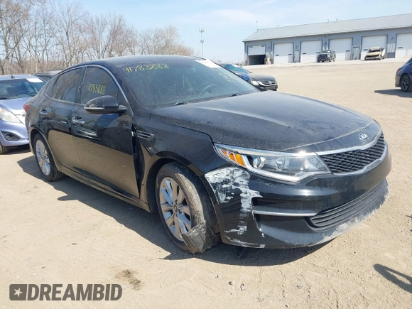 2017 Kia Optima LX with VIN 5XXGT4L32HG167750, listed as a IAAI auction lot 41783888 with 176,975 mi miles and . Bid and sale history available at DreamBid. Image 1.