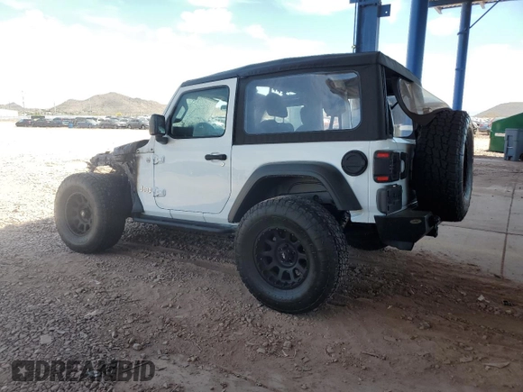 2020 Jeep Wrangler Sport S with VIN 1C4GJXAG0LW151115, listed as a Copart auction lot 55514505 with Not provided miles and Salvage title. Bid and sale history available at DreamBid. Image 2.