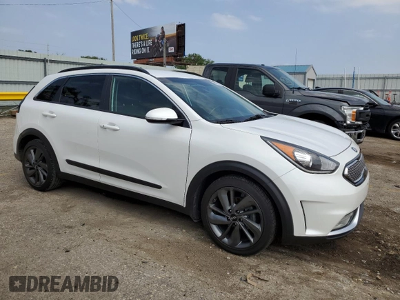 2017 Kia Niro Touring Launch Edition with VIN KNDCC3LC3H5083885, listed as a Copart auction lot 55687614 with 124,843 mi miles and Salvage Title. Bid and sale history available at carsss.com. Image 4.