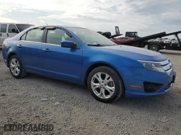 2012 Ford Fusion SE with VIN 3FAHP0HG7CR105628, listed as a Copart auction lot 53709785 with 73,975 mi miles and Salvage Title. Bid and sale history available at DreamBid. Image 4.