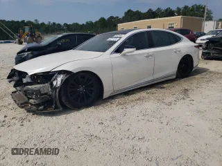 2018 Lexus LS with VIN JTHB5LFF7J5006548, listed as a Copart auction lot 63211874 with 0 mi miles and Salvage Title. Bid and sale history available at carsss.com. Image 1.