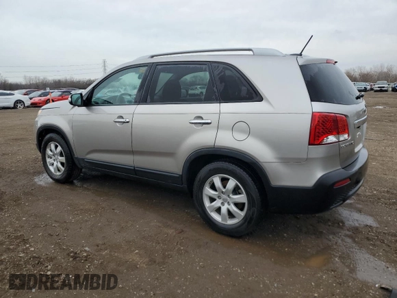 2013 Kia Sorento LX with VIN 5XYKT3A62DG422842, listed as a Copart auction lot 51766765 with 61,940 mi miles and Salvage Title. Bid and sale history available at carsss.com. Image 2.