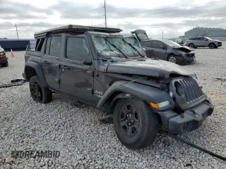 2020 Jeep Wrangler Unlimited Sport Altitude with VIN 1C4HJXDG6LW234273, listed as a Copart auction lot 48584185 with 74,936 mi miles and Salvage title. Bid and sale history available at DreamBid. Image 4.