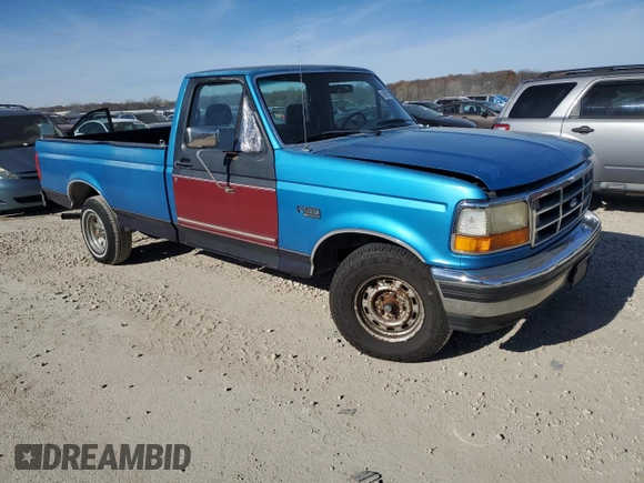 1994 Ford F-150 with VIN 1FTDF15Y9RLB35848, listed as a Copart auction lot 81601114 with 187,829 mi miles and Salvage Title. Bid and sale history available at carsss.com. Image 4.