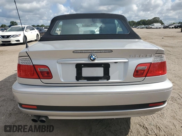 2004 BMW 3 Series 330Ci with VIN WBABW53434PJ95105, listed as a Copart auction lot 60724975 with 75,735 mi miles and Salvage title. Bid and sale history available at DreamBid. Image 6.