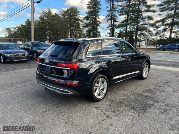 2021 Audi Q7 Premium with VIN WA1AJAF75MD038795, listed as a Copart auction lot 86020114 with 93,803 mi miles and Clean Title. Bid and sale history available at carsss.com. Image 4.