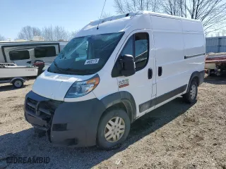 2018 Ram ProMaster Cargo Van with VIN 3C6TRVBG5JE145142, listed as a Copart auction lot 51024085 with NaN miles and Clean Title. Bid and sale history available at carsss.com. Image 1.