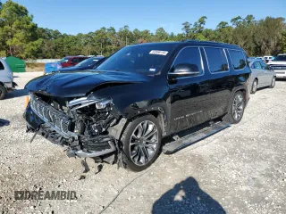 2022 Jeep Grand Wagoneer Series III с VIN 1C4SJVGJ8NS135451, выставлен на аукционе Copart как лот 83586194 с пробегом 73 493 миль миль и Списание • Salvage title. История ставок и продаж доступна на DreamBid. Изображение 1.