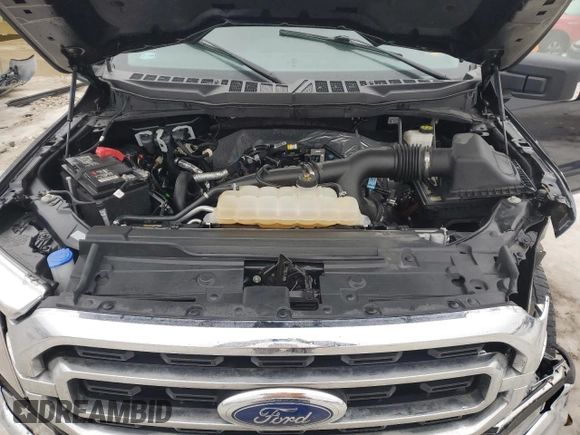 2022 Ford F-150 XL with VIN 1FTEW1EPXNKD65345, listed as a Copart auction lot 43412035 with 56,312 mi miles and Salvage Title. Bid and sale history available at carsss.com. Image 11.
