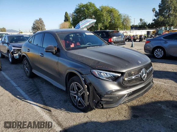 2024 Mercedes-Benz GLC with VIN W1NKJ4HB8RF118478, listed as a Copart auction lot 46283235 with 13,589 mi miles and Salvage Title. Bid and sale history available at carsss.com. Image 4.