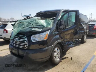 2018 Ford Transit Passenger XL with VIN 1FBZX2ZM3JKA62040, listed as a Copart auction lot 48342055 with Not Provided miles and Salvage Title. Bid and sale history available at carsss.com. Image 1.