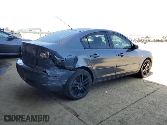 2008 Mazda 3 i Touring with VIN JM1BK32F281164278, listed as a Copart auction lot 53737655 with 154,321 mi miles and Salvage Title. Bid and sale history available at carsss.com. Image 3.