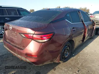 2024 Nissan Sentra SV with VIN 3N1AB8CV7RY263242, listed as a IAAI auction lot 41959700 with 9,296 mi miles and . Bid and sale history available at DreamBid. Image 4.