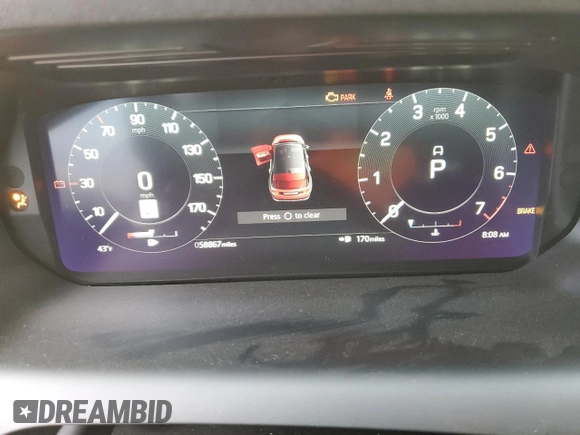 2022 Land Rover Discovery Sport SE with VIN SALCP2FX4NH908753, listed as a Copart auction lot 51095945 with 58,867 mi miles and Salvage Title. Bid and sale history available at DreamBid. Image 9.