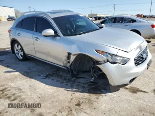 2010 Infiniti FX with VIN JN8AS1MW6AM851138, listed as a Copart auction lot 52698625 with 202,829 mi miles and Salvage title. Bid and sale history available at DreamBid. Image 4.
