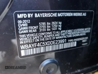 2013 BMW 7 Series 740Li xDrive с VIN WBAYF4C5XDDE23991, выставлен на аукционе Copart как лот 76542464 с пробегом 53 293 миль миль и Списание • Salvage title. История ставок и продаж доступна на DreamBid. Изображение 12.