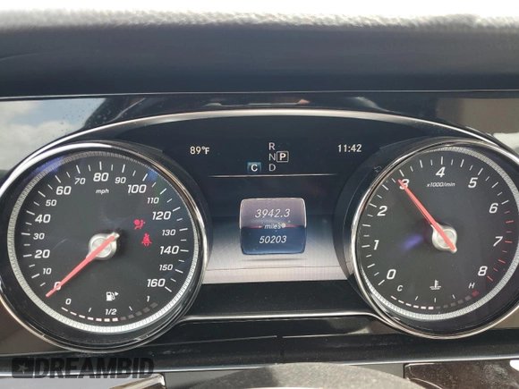 2017 Mercedes-Benz E-Class E 300 Luxury with VIN WDDZF4JB0HA214771, listed as a Copart auction lot 53294695 with 50,203 mi miles and Salvage Title. Bid and sale history available at carsss.com. Image 9.