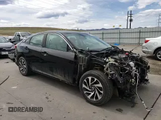 2017 Honda Civic EX with VIN 19XFC2F85HE038627, listed as a Copart auction lot 52527175 with 87,515 mi miles and Salvage Title. Bid and sale history available at DreamBid. Image 10.