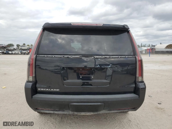 2018 Cadillac Escalade Luxury with VIN 1GYS3BKJ9JR198263, listed as a Copart auction lot 81517084 with 0 mi miles and Salvage Title. Bid and sale history available at carsss.com. Image 6.
