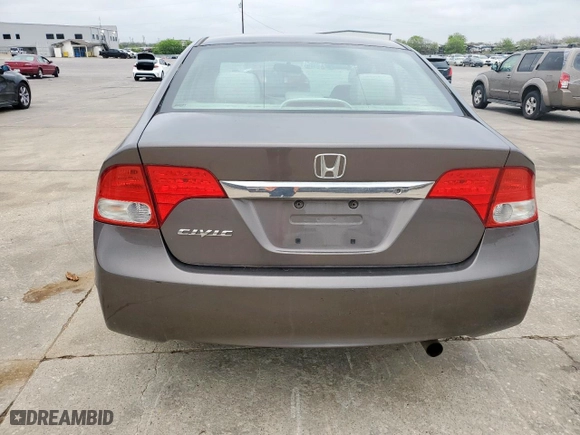 2010 Honda Civic Sdn LX with VIN 19XFA1F57AE018570, listed as a Copart auction lot 51152525 with 150,821 mi miles and Salvage Title. Bid and sale history available at carsss.com. Image 6.