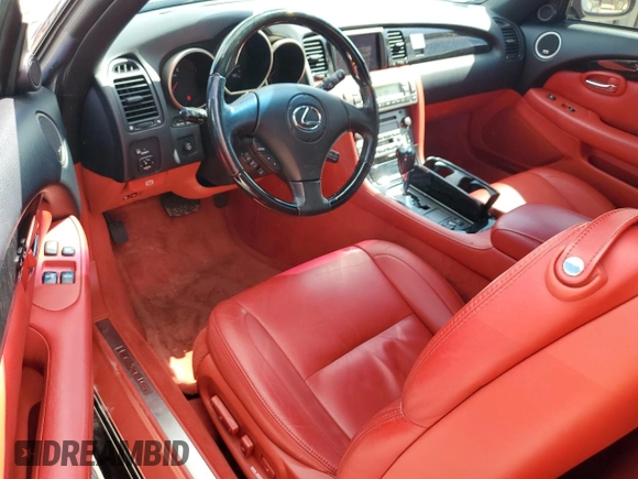 2005 Lexus SC 430 with VIN JTHFN48Y350061412, listed as a Copart auction lot 77746784 with 33,778 mi miles and Non Repairable. Bid and sale history available at DreamBid. Image 8.