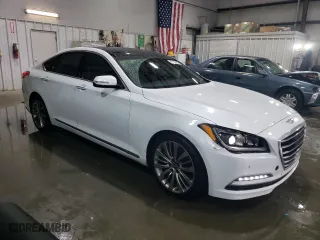 2015 Hyundai Genesis 5.0L with VIN KMHGN4JF9FU016933, listed as a Copart auction lot 42166475 with 163,601 mi miles and Salvage Title. Bid and sale history available at carsss.com. Image 4.