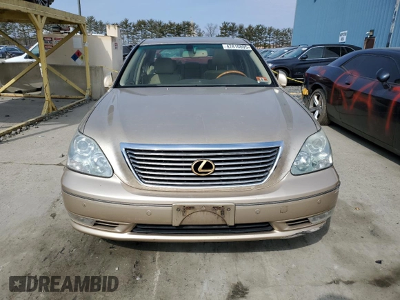 2004 Lexus LS 430 with VIN JTHBN36F140162697, listed as a Copart auction lot 47810895 with 304,336 mi miles and Clean Title. Bid and sale history available at DreamBid. Image 5.
