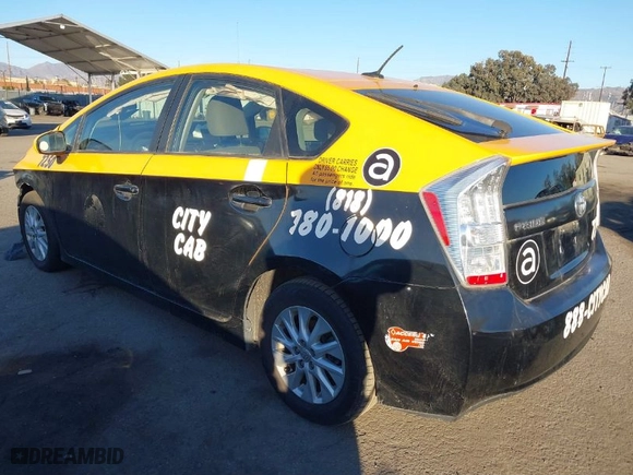 2014 Toyota Prius Plug-In with VIN JTDKN3DP6E3054041, listed as a IAAI auction lot 41143461 with 348,162 mi miles. Bid and sale history available at carsss.com. Image 3.