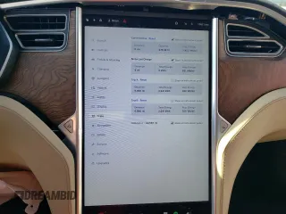 2016 Tesla Model S 90D with VIN 5YJSA1E26GF168260, listed as a Copart auction lot 48703154 with 90,567 mi miles and Salvage Title. Bid and sale history available at DreamBid. Image 9.