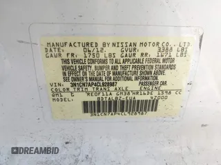 2012 Nissan Versa SV с VIN 3N1CN7AP4CL928987, выставлен на аукционе IAAI как лот 42249882 с пробегом Не указан миль и . История ставок и продаж доступна на DreamBid. Изображение 9.