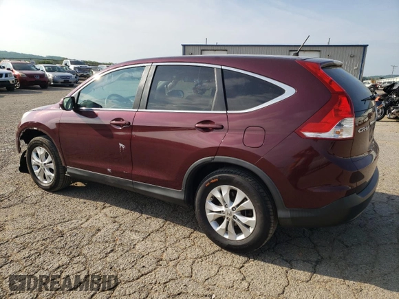 2014 Honda CR-V EX with VIN 5J6RM4H58EL069733, listed as a Copart auction lot 54972755 with 102,542 mi miles and Salvage title. Bid and sale history available at DreamBid. Image 2.