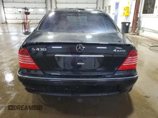 2004 Mercedes-Benz S 430 with VIN WDBNG83J64A405380, listed as a Copart auction lot 48613625 with 128,042 mi miles and Clean Title. Bid and sale history available at DreamBid. Image 6.