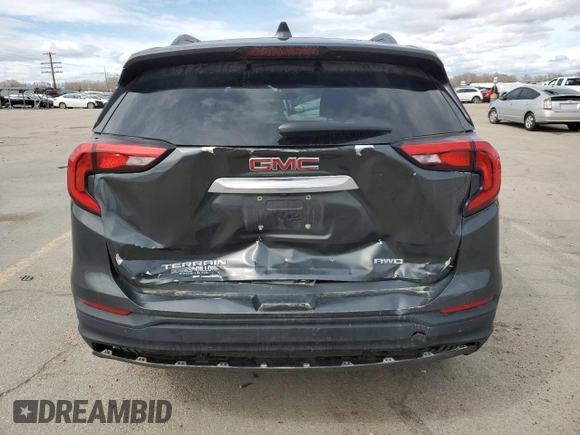 2020 GMC Terrain SLE with VIN 3GKALTEV8LL127494, listed as a Copart auction lot 50204395 with 132,740 mi miles and Salvage Title. Bid and sale history available at carsss.com. Image 6.