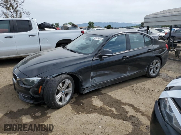 2016 BMW 3 Series 328i with VIN WBA8E9G53GNU29606, listed as a Copart auction lot 53123685 with 83,774 mi miles and Salvage Title. Bid and sale history available at carsss.com. Image 1.