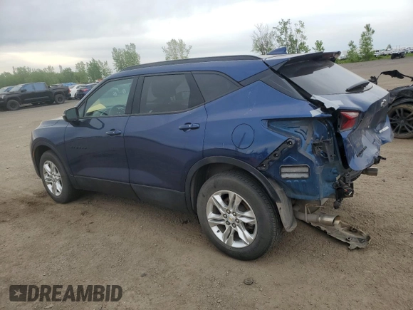 2022 Chevrolet Blazer LT with VIN 3GNKBHR49NS129188, listed as a Copart auction lot 58725365 with 33,163 mi miles and Salvage title. Bid and sale history available at DreamBid. Image 2.